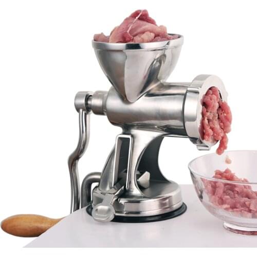 High Quality Food Grinder Stainless Steel Manual Meat Grinder Machine Rotatory Vegetable Slicer For Sausage Maker Machine