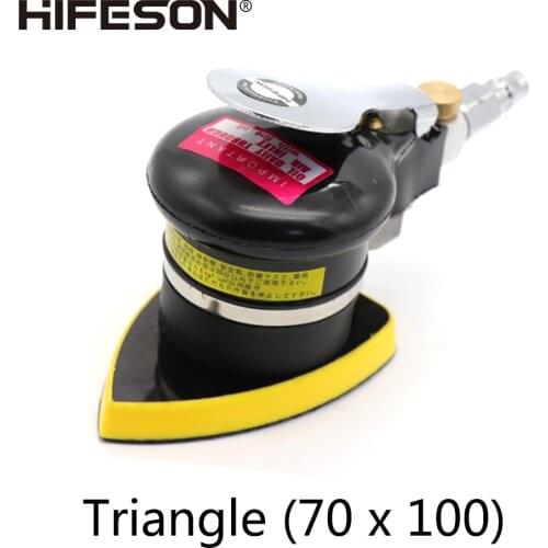 HIFESON Pneumatic Sander Polishing Machine Tool 70 * 100 Triangle Car Interior Seat Polishing Machine Wood Grinder