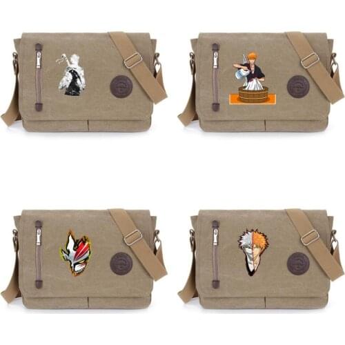 Movie Bleach shoulder bag student bookbag Messenger Bags for Teens Boys Crossbodybag Women Travel Shoulder Bags