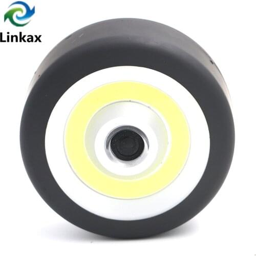 Mini COB LED Flashlight Round Pocket LED Flash Light Lamp Camping Torch Lighting Hanging Magnetic AA Torch