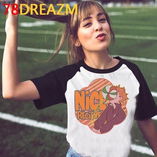 Oya Oya Oya Haikyuu top tees tshirt male harajuku japanese ulzzang kawaii summer top couple clothes