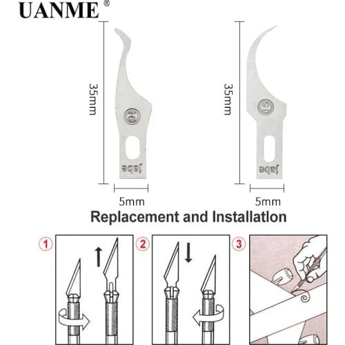 UANME 2pcs/lot Glue Removal Tool Tech Processors knifes For iPhone CPU A7 A8 A9 A10 Mainboard IC Repair Thin and Cold Blade