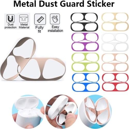 Ultra Thin Dust Guard Dust-Proof Sticker For AirPods 2 3 Pro Case Inside Protection Protective Film Scratchproof Metal Shavings