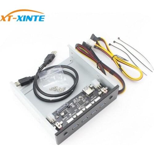 XT-XINTE HDD Power Control Switch Hard Drive Selector 4port USB3.0 SATA Drive Switcher with Power Cable For Desktop PC Computer