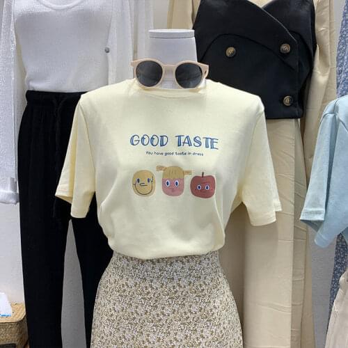 Short-sleeved T-shirt Female Summer 2021 New Korean Version Letter Printing Loose Tops Women 2021