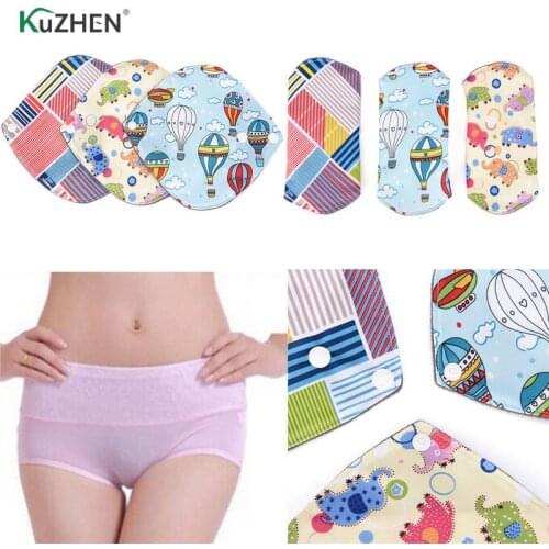 18 x 18cm Women Feminine Hygiene Reusable Washable Panty Liner Bamboo Cloth Mama Menstrual Sanitary Nappy Towel Pad