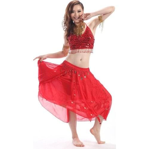 2pcs Set Egypt Performance Belly Dance Costume Woman Indian Triba Gypsy Costume Woman Bellydance Women Belly Dancing Costume