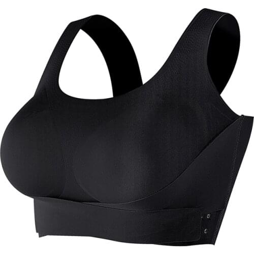 1PCS/2PCS Women Push Up Bra Underwear Bralette Seamless Vest Sports Yoga Bra Front Closure Posture Corrector Bra Cross Back Top