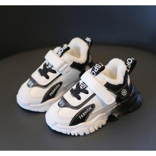 Winter kids shoes casual baby cotton boots kids non-slip keep warm martin snow boots boys girls sneakers baby sport shoes