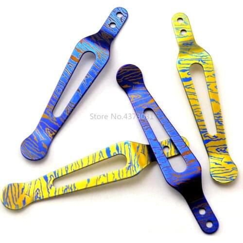 1pc Hind XM-18 / ZT 0055 Tc4 Titanium pocket Knife clip pocket clip belt clip