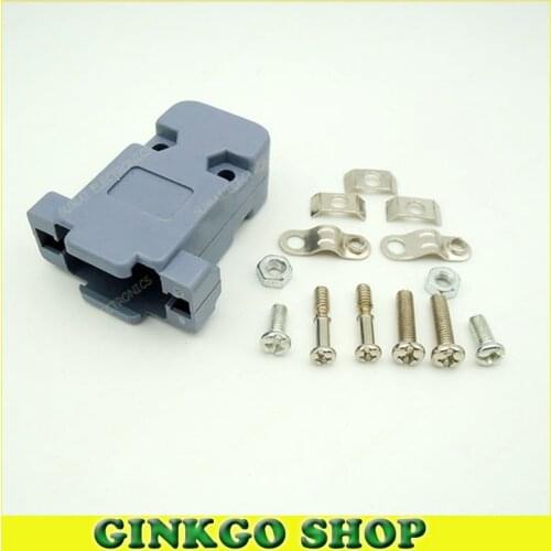 10sets/lot DB9 Plastic Hold Cover for DB9 Male DB9 Female Jack