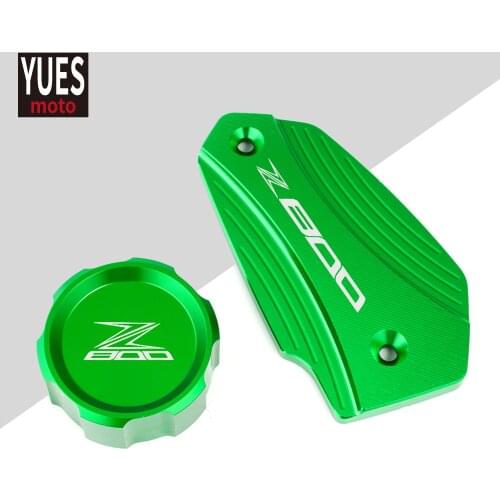 Motorcycle Accessories CNC Front & Rear brake Fluid Cylinder Master Reservoir Cover Cap Black For KAWASAKI Z800 Z 800