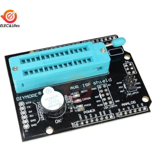AVR ISP Expansion Board AVR ISP Programmable Expansion Shield for Arduino Uno R3 Mega2560 Atmega328P Nano Pro Bootloader Burner