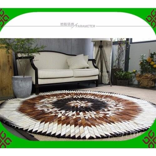 Free shipping shipping 100% natural genuine cowhide rugs made in turkey