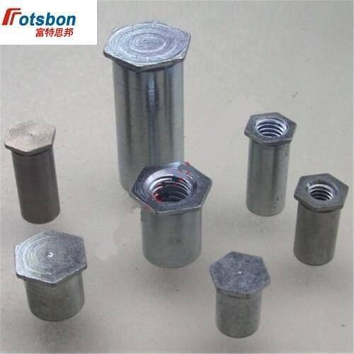 BSOS-832-34 Blind Hole Threaded Standoffs Self Clinching Feigned Crimped Standoff Server Cabinet Sheet Metal Spacer PEM Rivet PC