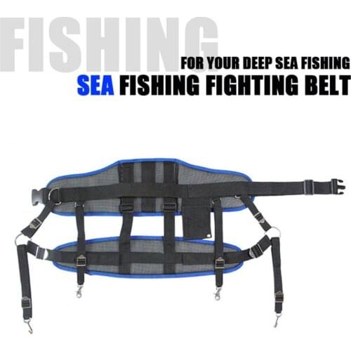 Double protection belt for sea fishing, adjustable anti-impact combat fishing sling, deep sea fishing belt, fishing combat belt
