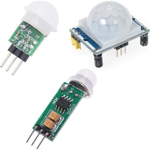 HC-SR501 HC-SR505 AM312 Adjust IR Pyroelectric Infrared Mini PIR module Motion Sensor Detector Module Bracket for arduino