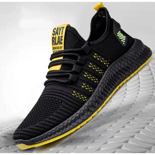 Fashion Men Sneakers Mesh Casual Shoes Lac-up Mens Shoes Lightweight Vulcanize Shoes Walking Sneakers Zapatillas Hombre