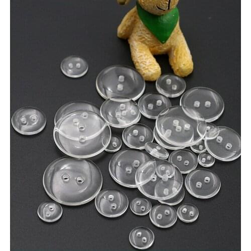 Jacket fur collar transparent small button round button shirt button clothes jacket underwear pad buckle accessories