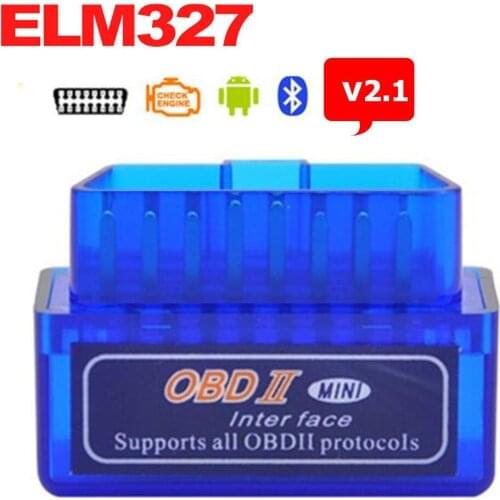HOT !!! Super Mini ELM327 Bluetooth V2.1 ELM 327 OBD2 OBDII can bus Car Scan Tool works on Android Support All OBD2 Protocols