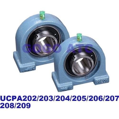 GOGOATC High quality outer spherical bearing with seat UCPA202/203/204/205/206/207/208/209 imported