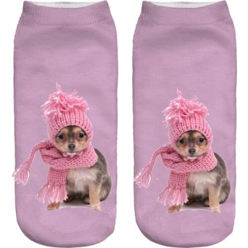 SLMVIAN Multiple 3D Printed Women Socks Unisex Cute Low Cut Ankle Socks Colors Fashion Style