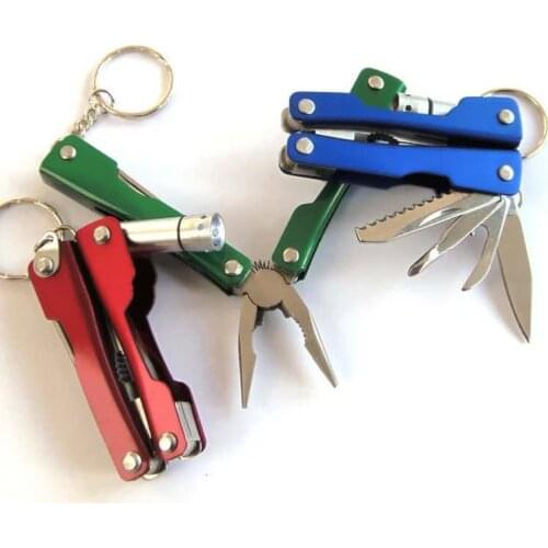 New Portable Pocket Multifunctional Folding Knife Survival Edc knife Outdoor Camping Combat Screwdriver Tool Set with LED