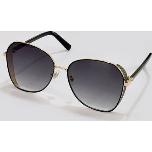 New Fashion Women Luxury Brand Square Sunglasses Ladies Vintage Oversized Sun Glasses Female Big Frame UV400 Shades Black