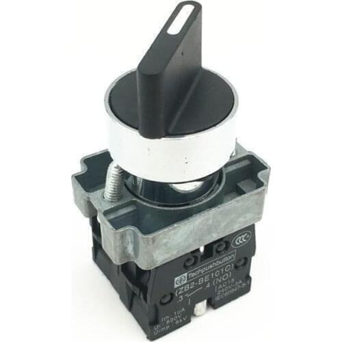 1pcs XB2 BD25 Maintained Selector Switch Latching Rotary Switches 2 Position NO NC 22mm Replaces Telemecanique Schneider