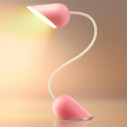 Wholesale Heart-Shape USB Rechargeable Night Light Portable reading light Novelty Emergency Lighting Flexible Desk Lamp