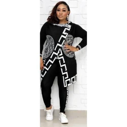 VAZN 2020 Top Quality Plus Size See Through Lace Solid Young Open Holiday Round Neck Full Sleeve Women Loose Maxi Dress