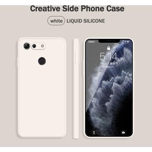 Straight Edge Style Soft Handfeeling Gel Silicone Shockproof Phone Case for Huawei Honor V20 Dustproof Back Cover