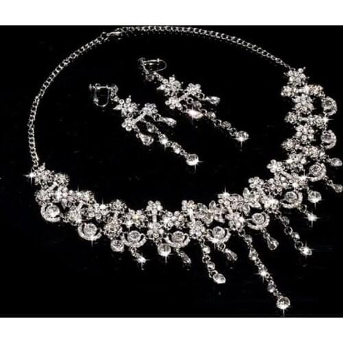 Luxury Exquisite Women Necklace Set Wedding Jewelry Traditional
