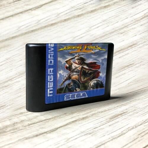Shining Force II - EUR Label Flashkit MD Electroless Gold PCB Card for Sega Genesis Megadrive Video Game Console