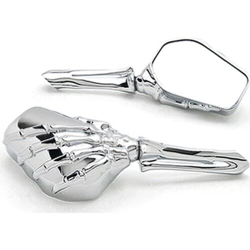 Brand new Chrome Custom Motorcycle Skeleton Mirrors For Yamaha Raider S XV 1900 XV1900