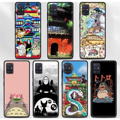 Studio Ghibli Spirited Totoro Cover For Samsung A72 A91 A52 A51 A71 A42 5G A12 A02s A01 A32 A01 A11 A21 A21s A31 A41 Case Shell