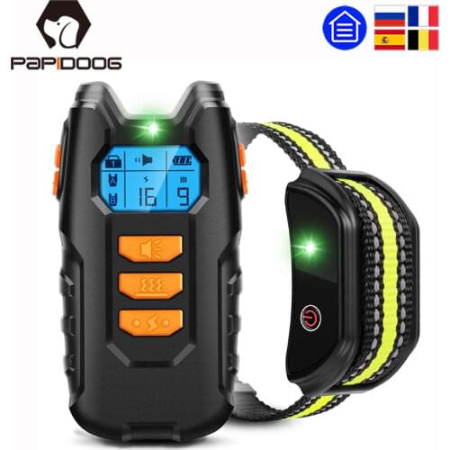 USB Electric Dog Training Collar Anti Bark Stop Shock Pet Remote Control Waterproof Rechargeable for All Size Vibration Sound