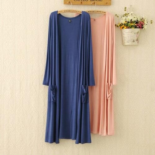 New European Women Thin Kimono Cardigan Long Sleeve Loose Side Split Long Cardigan Shawl Women Outerwear Sunscreen Clothing D151