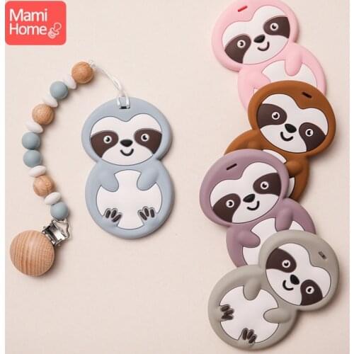 1pc Baby animal Silicone Teether Baby Teether Accessories Silica Gel Pacifier for Newborn Baby Pacifier Clip Pacifier Baby Goods