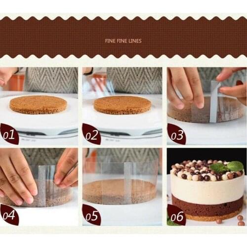 1 Roll Transparent Cake Collar Mousse Surrounding Edge Film Molds Baking Surround Candy Cake Rings Chocolate Kitchen Lining C8Y1