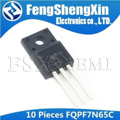 10pcs/lot FQPF7N65C FQP7N65C TO-220F FQPF7N65 7N65 650V N-Channel MOSFET