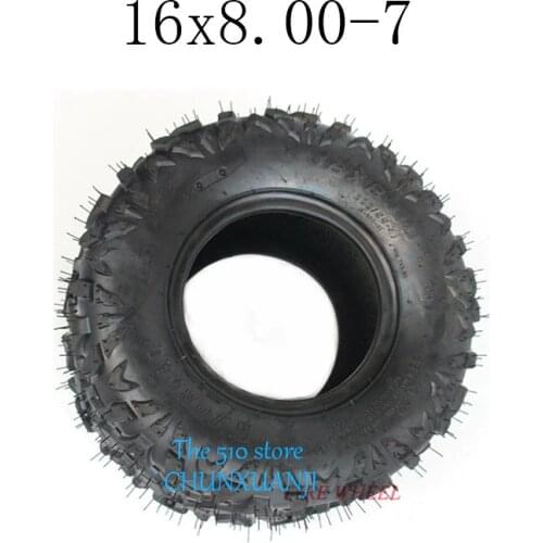 2019 Hot Sale Good Quality 16x8.00-7 Vacuum Tyre ATV Tire Fit for ATV 50CC,90CC,70CC,110CC,125CC Outer Tyre