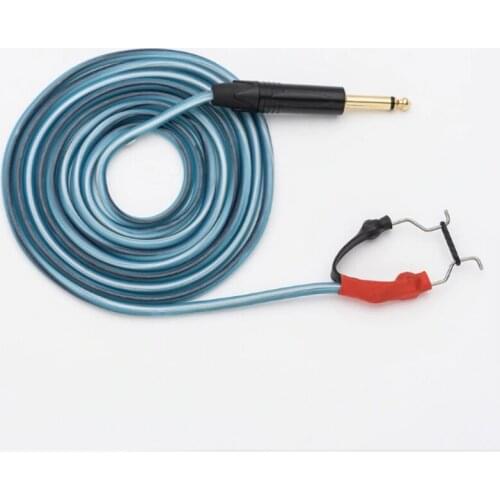 4Color Silicone Right Angle Tattoo Clip Cord Cable Connector for Rotary Machine Power Supply