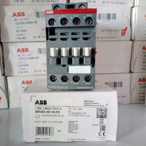 ABB 3-ploe contactors AF series AC/DC 1NC 0r 1NO 50HZ/60HZ DC 20V~250V 9A 4kw AF09Z-30-10(1NO) AF09Z-30-01(1NC)