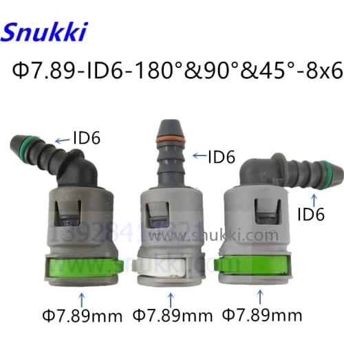 Auto Fuel line quick connector 7.89mm 7.89 ID6 SAE 5/16 fuel oil pipe joint plastic connector for Fiat 5pcs a lot