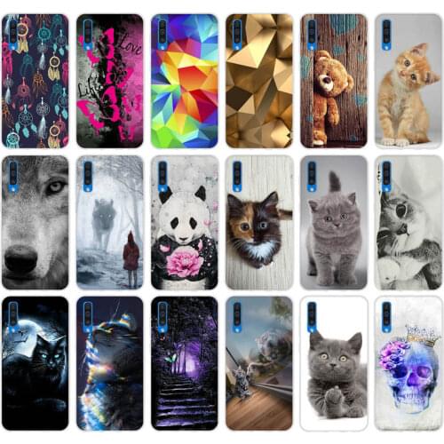 Case For Samsung Galaxy A50 Case Silicone Cute Cat Soft TPU Phone Cases For Samsung A50 Case Cover A 50 A505F Coque Fundas 6.4"