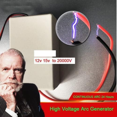 DC 9V 12V 15V to 20kV Pulse high voltage module arc generator Boost transformer Ignition Coil Discharge, negative ion, ozone