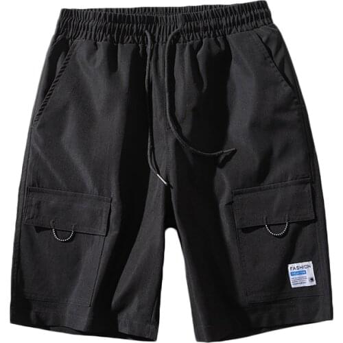 Men 2021 Summer Light Cargo Shorts Popular Logo Loose Solid Color Mens Casual Shorts Loose Shorts ALG-D106 4XL