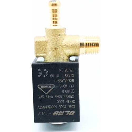 OLAB 2/2 WAYS Solenoid Valve Brass Series 6000 AC230V 50Hz Normally Closed Air/ Water Electric Valve