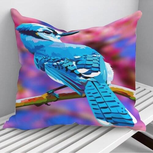 Blue Jay Throw Pillows Cushion Cover On Sofa Home Decor 45*45cm 40*40cm Gift Pillowcase Cojines Dropshipping